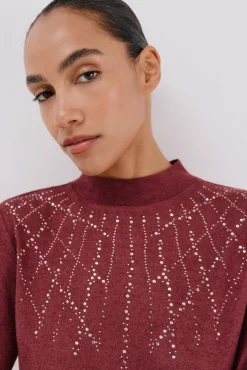 Camiseta con detalle strass