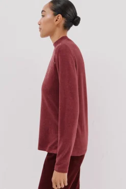 Camiseta con detalle strass