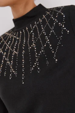 Camiseta con detalle strass