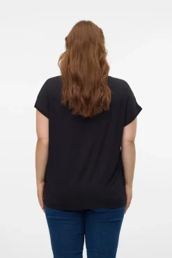 Camiseta con encaje talla grande