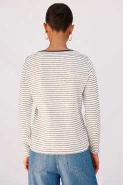 Camiseta cuello barco rayas