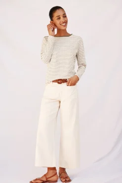 Camiseta cuello barco rayas