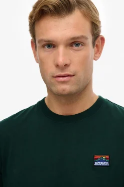 Camiseta de manga corta con cuello redondo de canalé