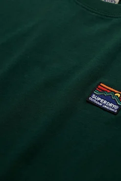 Camiseta de manga corta con cuello redondo de canalé