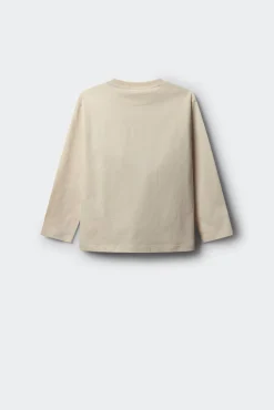 Camiseta de manga larga estampado calavera skater niño