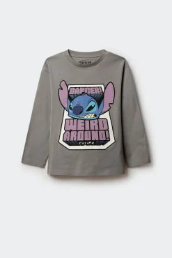 Camiseta de manga larga Lilo & Stich niño