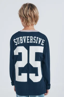 Camiseta de manga larga varsity niño