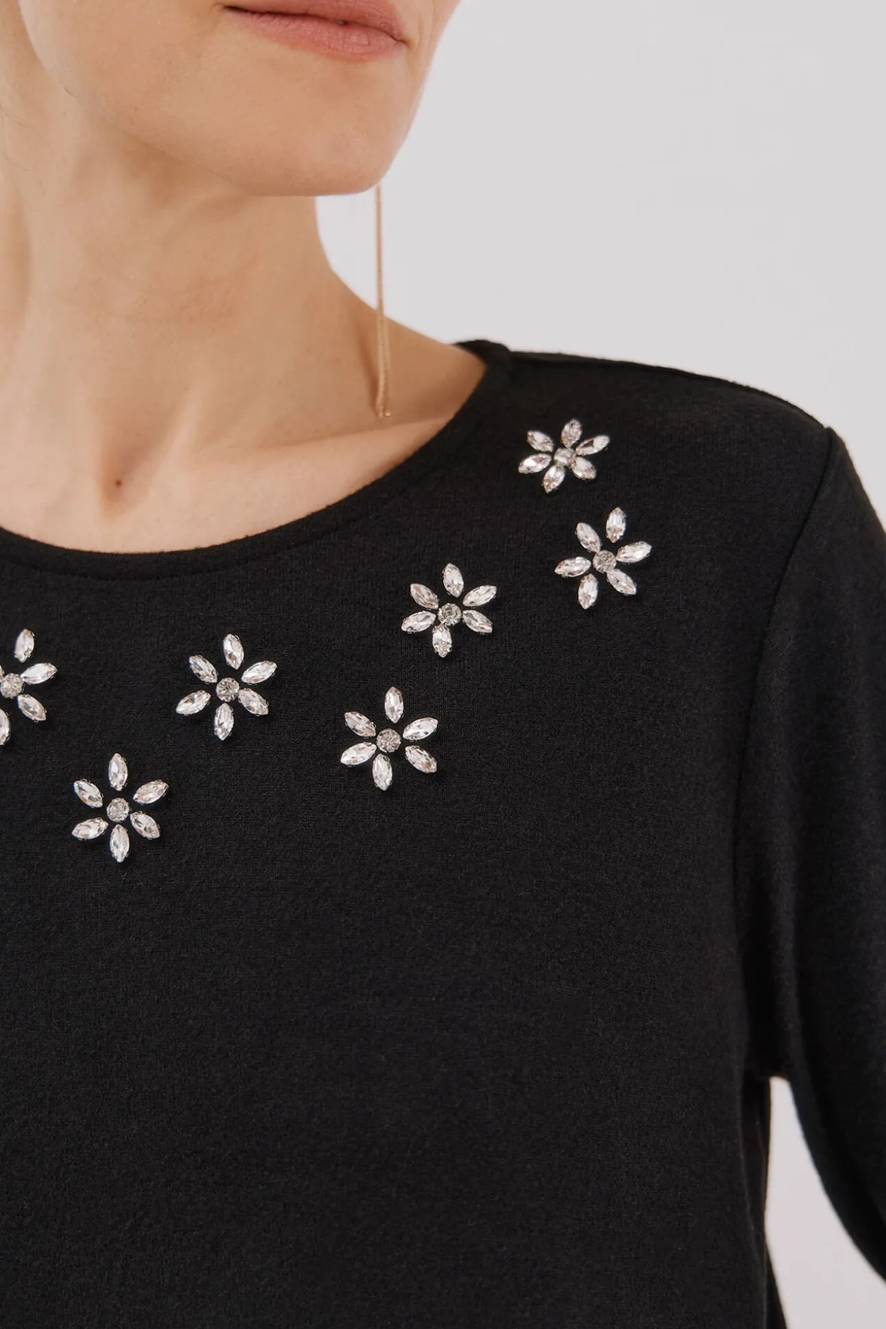 Camiseta detalle strass