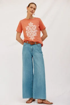 Camiseta estampado posicional