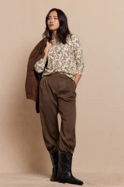 Camiseta estructura estampada