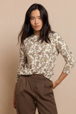 Camiseta estructura estampada