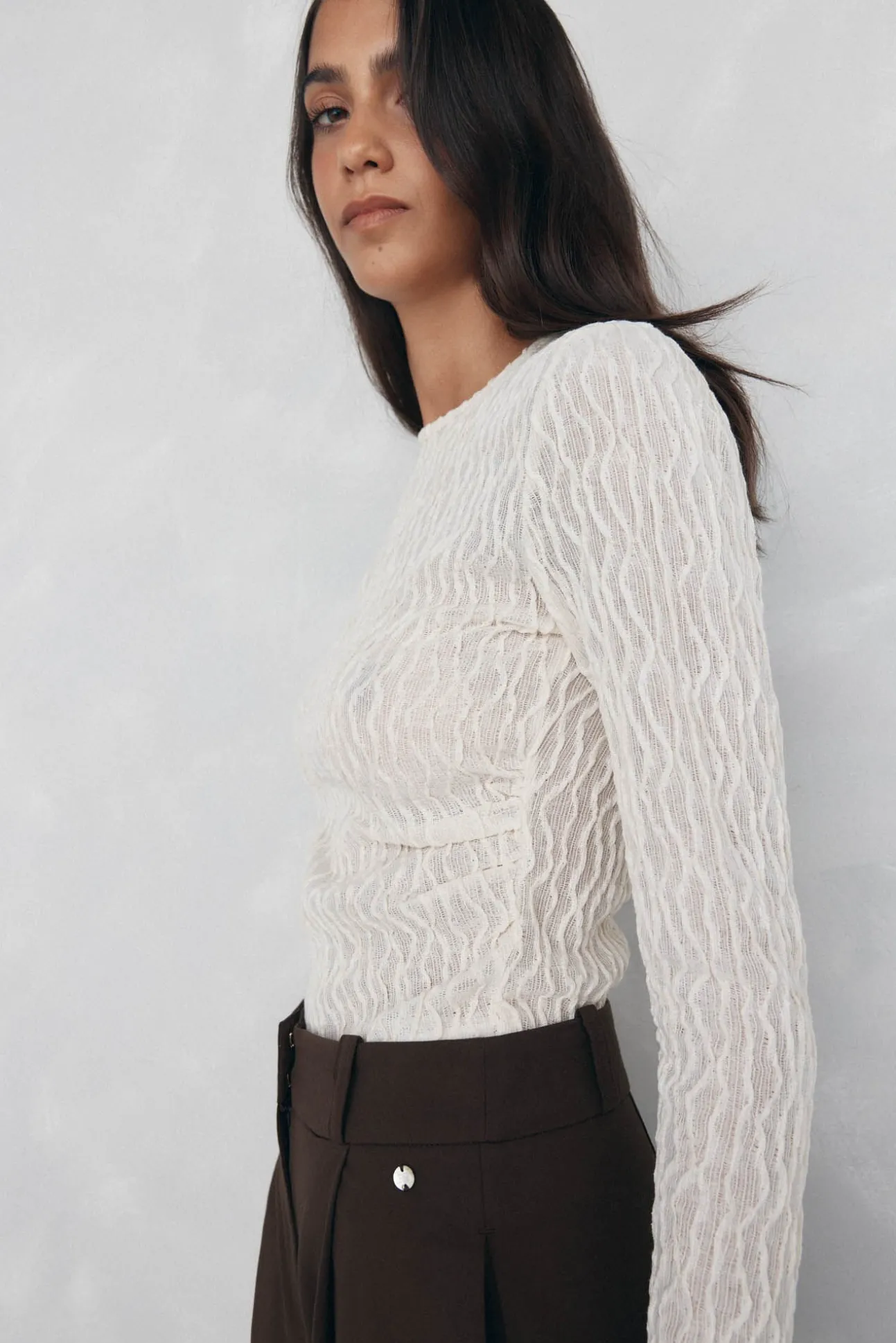 Camiseta estructura manga larga