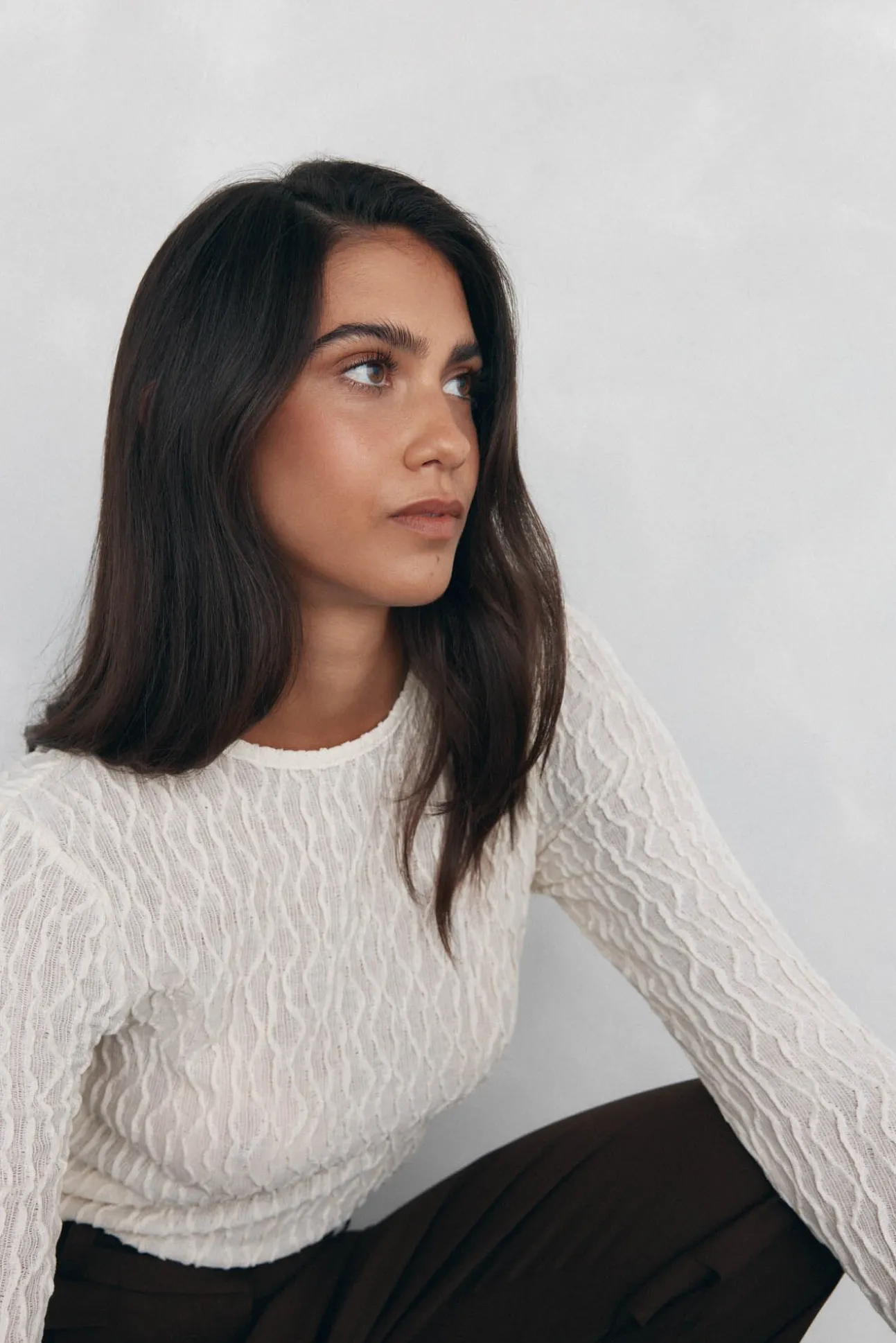 Camiseta estructura manga larga