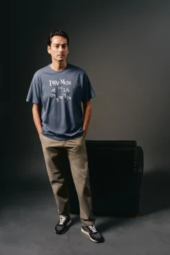 Camiseta gráfica lavada