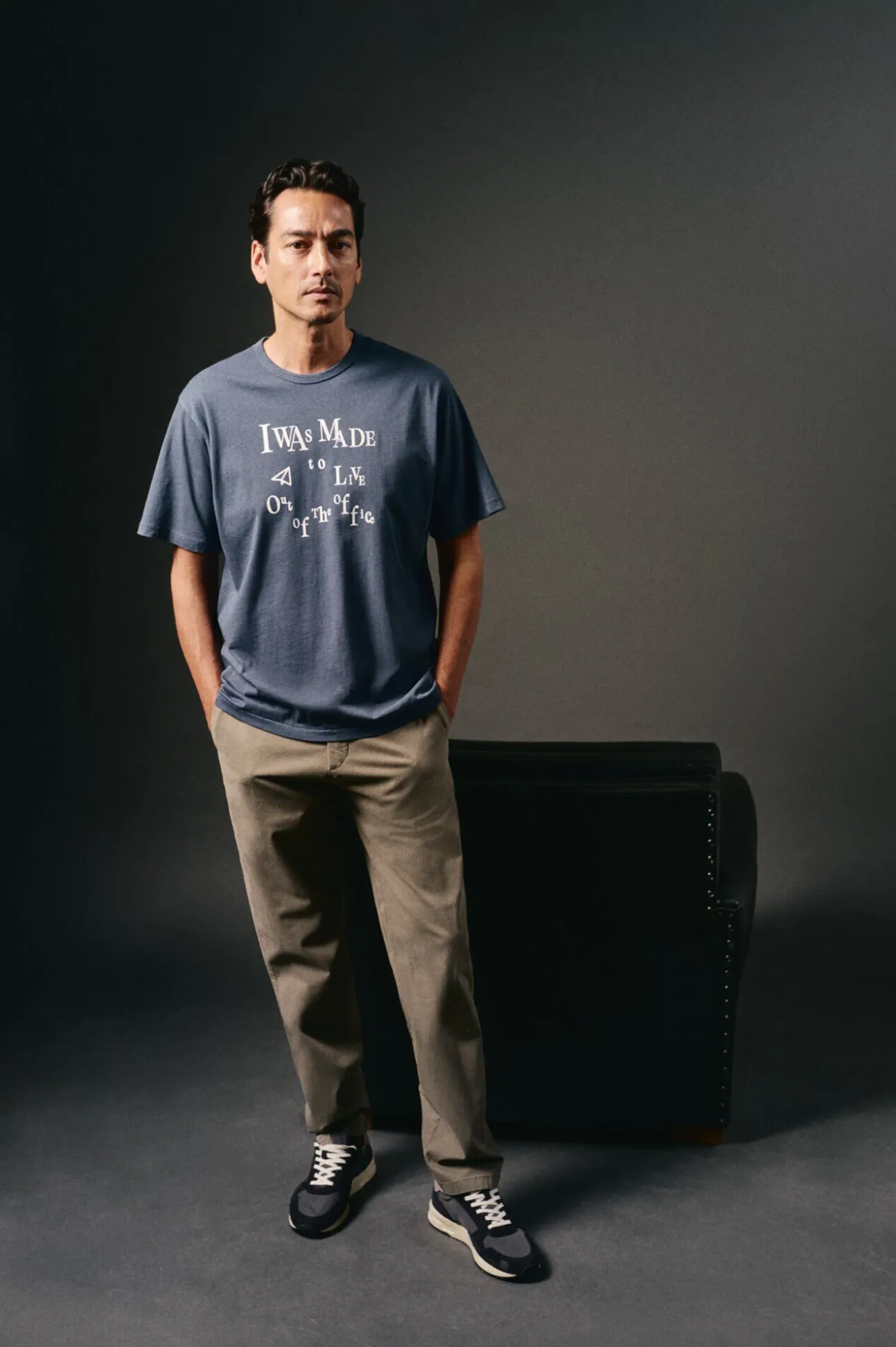 Camiseta gráfica lavada