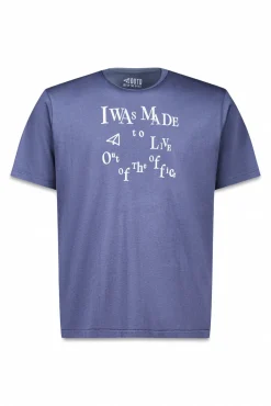 Camiseta gráfica lavada