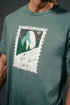 Camiseta gráfica lavada