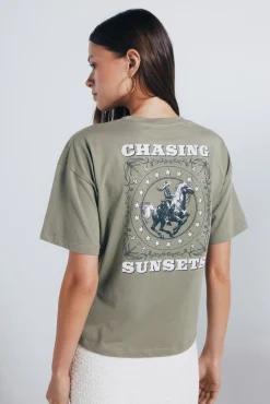 Camiseta gráfica western