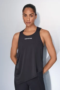 Camiseta halter asimétrica negro