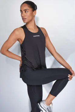 Camiseta halter asimétrica negro