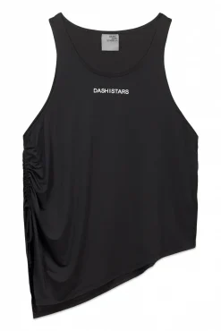 Camiseta halter asimétrica negro
