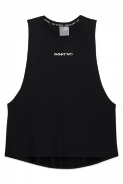 Camiseta halter sin mangas algodón negro