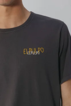 Camiseta logo tejido