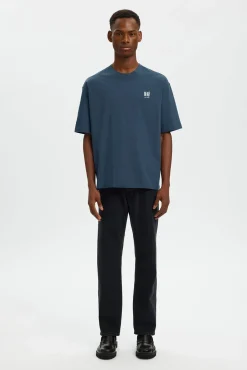 Camiseta manga corta estampado contraste