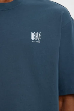 Camiseta manga corta estampado contraste