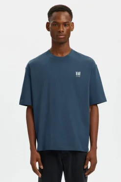 Camiseta manga corta estampado contraste