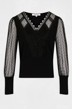 Camiseta manga larga con plumeti