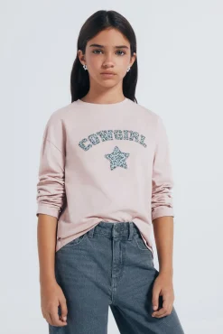 Camiseta manga larga cowgirl niña