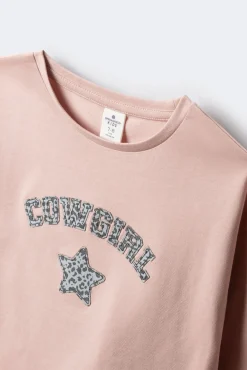 Camiseta manga larga cowgirl niña