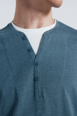 Camiseta manga larga cuello panadero