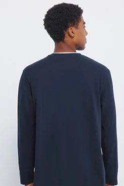 Camiseta manga larga doble melange