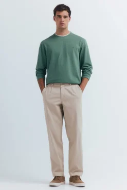 Camiseta manga larga doble melange