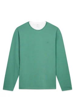 Camiseta manga larga doble melange