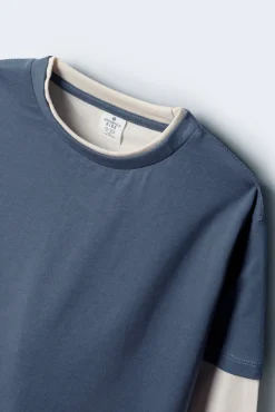 Camiseta manga larga doble manga niño