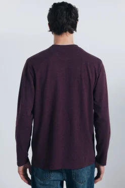 Camiseta manga larga doble melange