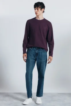 Camiseta manga larga doble melange