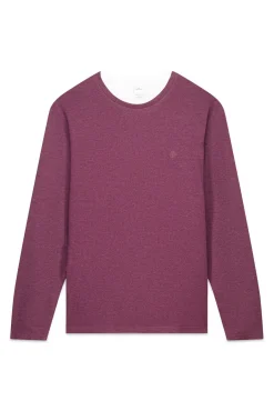 Camiseta manga larga doble melange