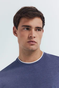 Camiseta manga larga doble melange