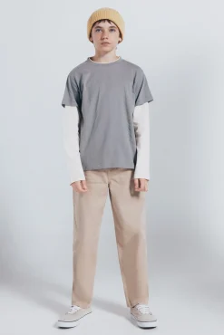 Camiseta manga larga doble manga niño