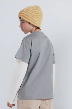 Camiseta manga larga doble manga niño