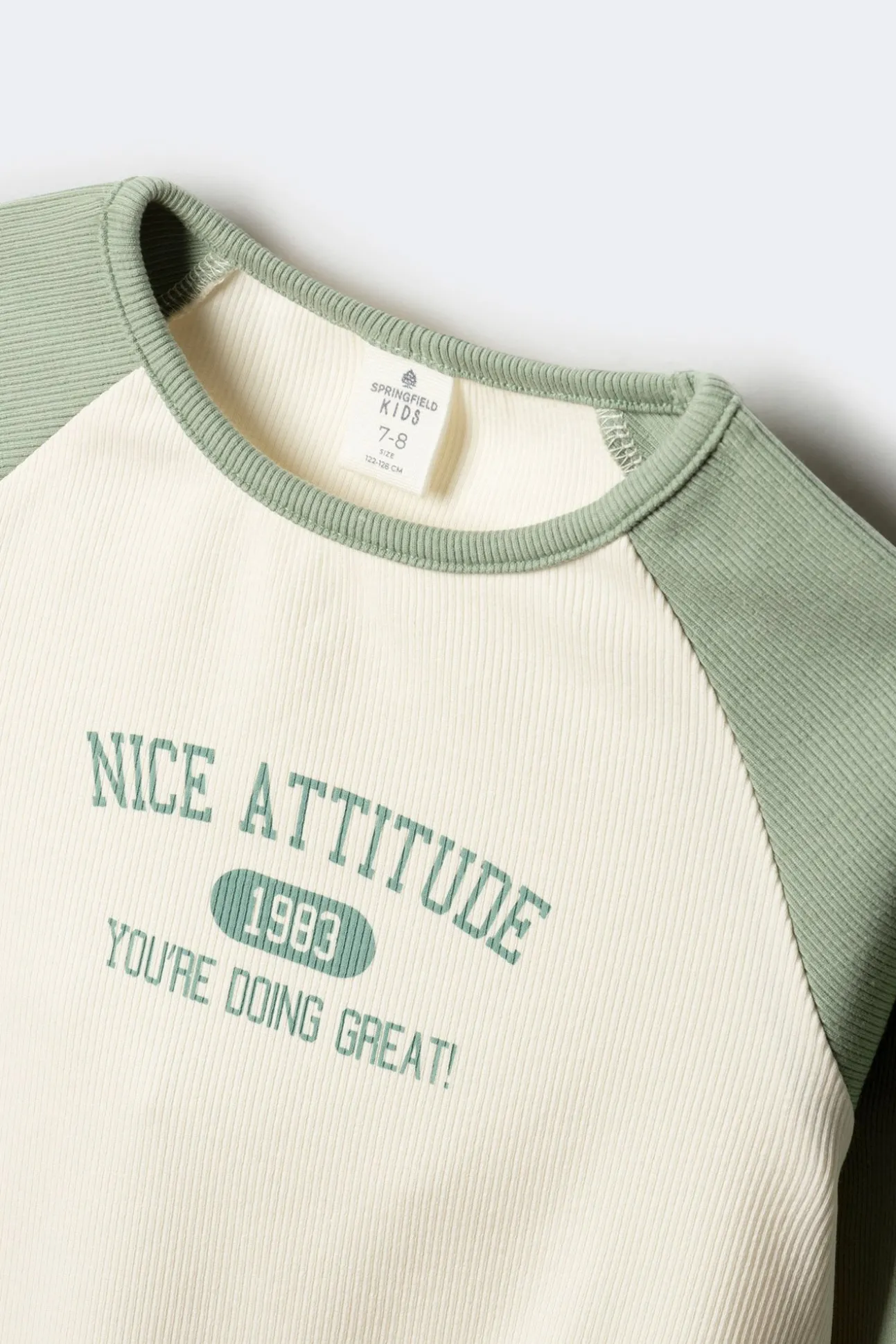 Camiseta manga larga rib niña