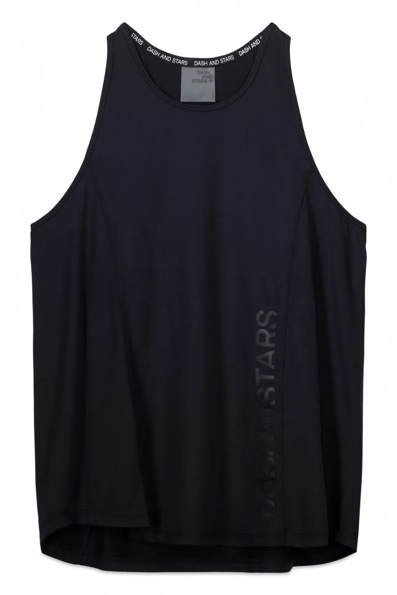 Camiseta microfibra halter negra