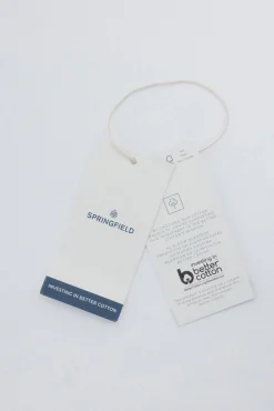 Camiseta rayas botones hombro