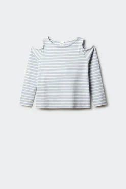 Camiseta rib hombros descubiertos niña