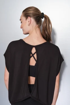 Camiseta tejido extra suave negra