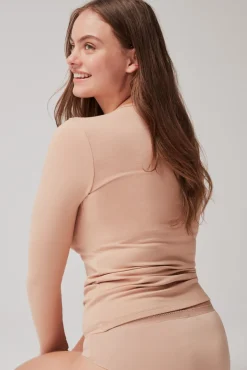 Camiseta térmica escote pico